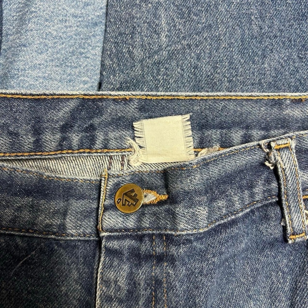 Vintage Field & Forest 90s Dark Wash Faded Honeycomb Jeans 36x36 Mens Blue - Picture 5 of 8